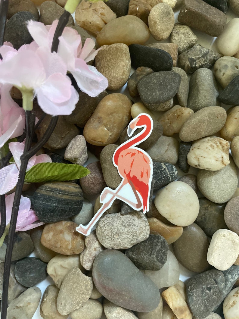 Flamingo Pink Decal Waterproof Laptop Sticker - Etsy