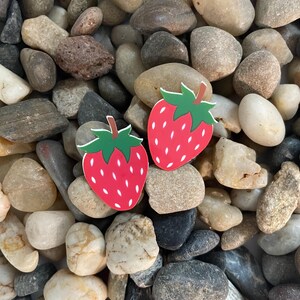 MINI Red Strawberry Stickers (2 pack)
