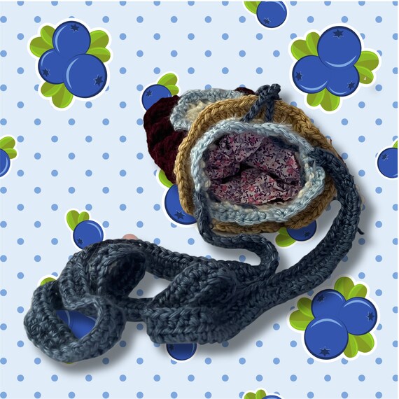 Blueberry Bag Handmade Bag Handmade Bag Crochet Handmade Bags