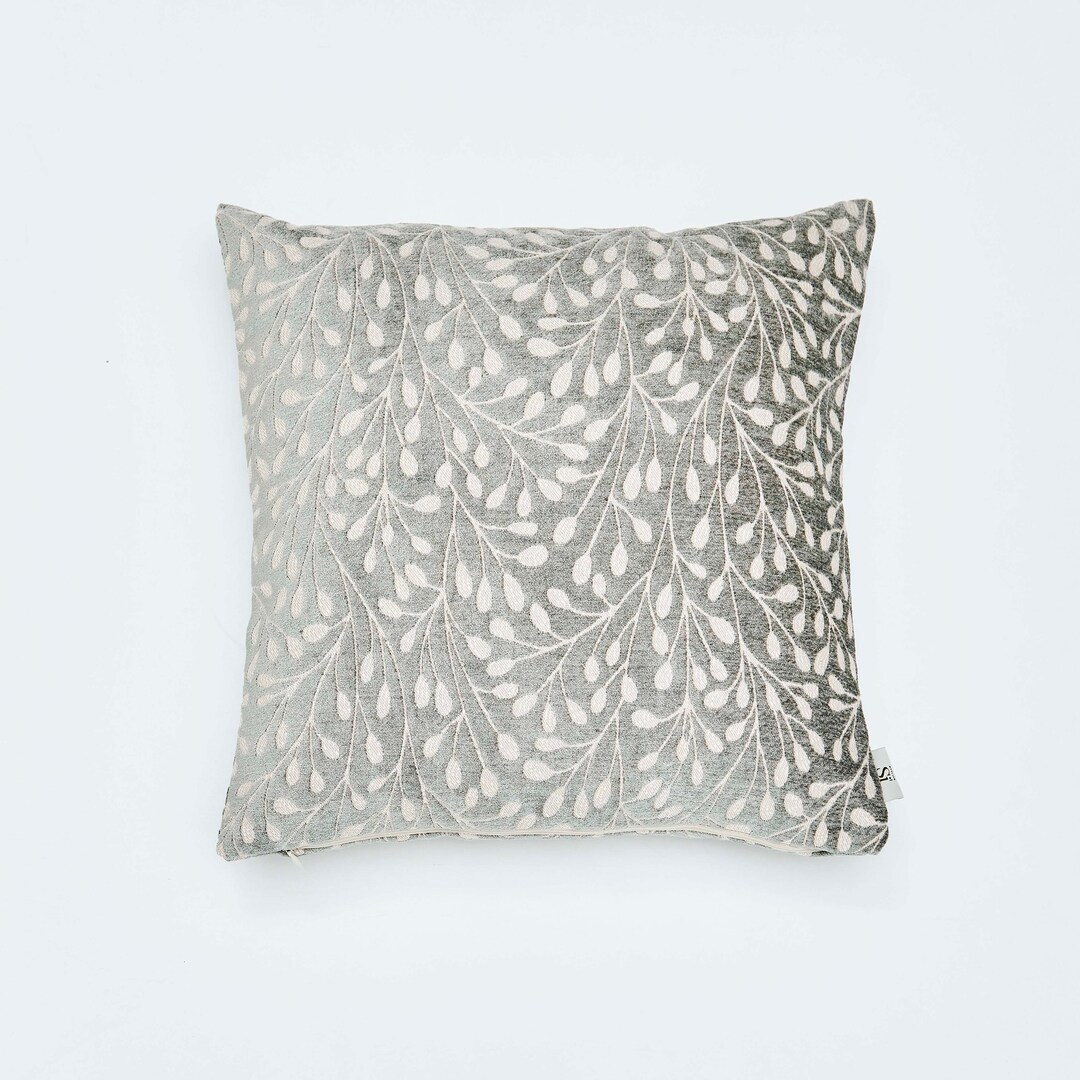 Green Pillow Case,moss Green and Light Beige Pillow Cover,branch&leaf