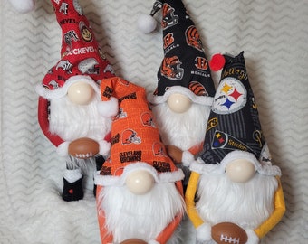 Handmade Football Team Gnome, Sports Fan Decor