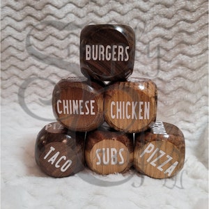 Dinner Decision Dice , 2 inches