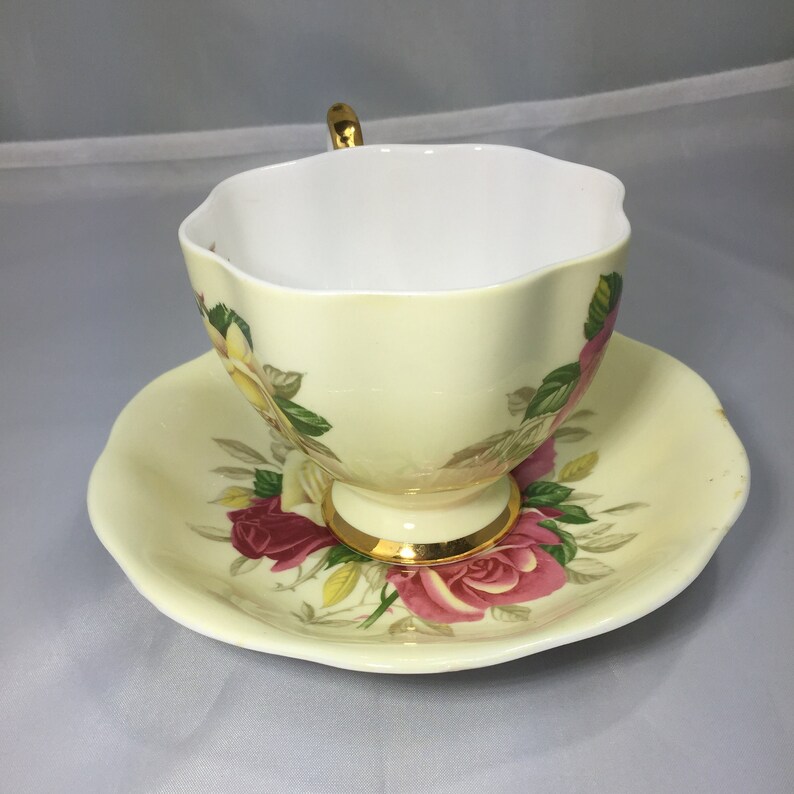 Queen Anne Bone China Tea Cup and Saucer Made in England Etsy