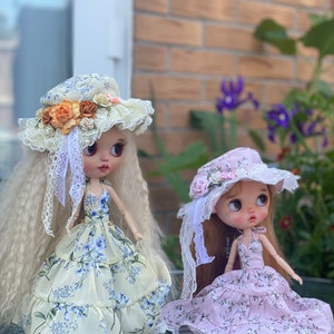Ensemble floral spécial été pour poupée blythedoll