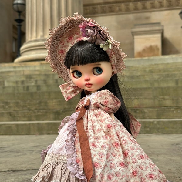 Robe Flora, robe vintage, robe Lolita, robe de poupée Blythe