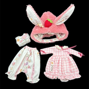 Blythe-poppenkleding, konijnenset