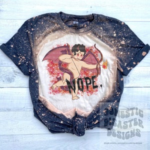 Nope Cupid zabawny antywalentynkowy png 300 dpi