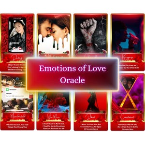 Emotionen der Liebe Orakel Deck (90 Karten) Gefühle ausgesetzt | Emotionale Einsicht für alle Verbindungen