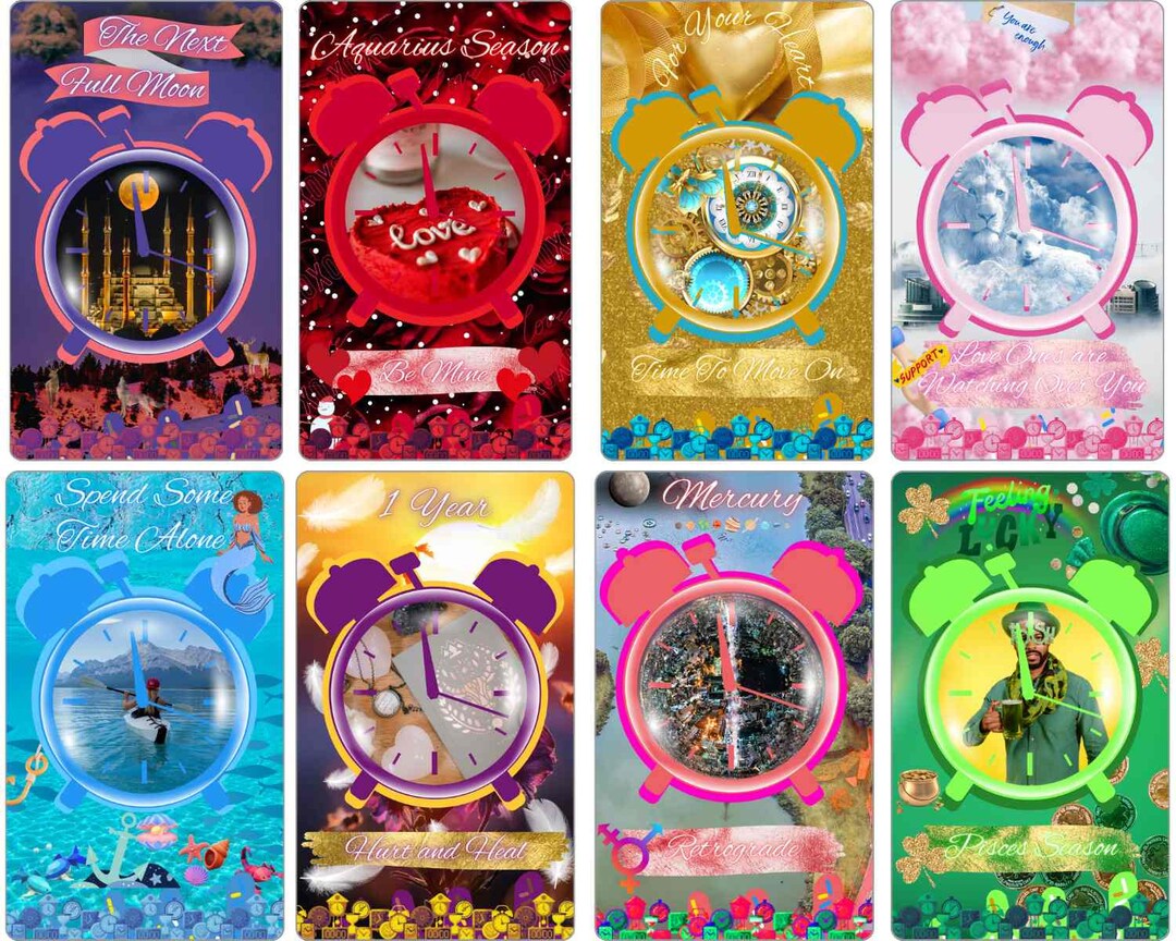 Passage of Time Oracle Deck 54 Cards Love & Career Timing Cards Etsy