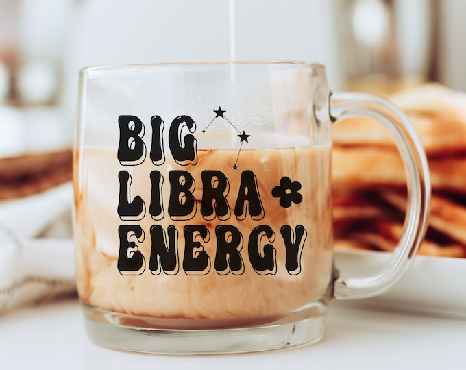 Libra Gift, Zodiac Birthday Gift, Personalized Zodiac Gift, Big Libra Energy, Libra Energy Mug, Libra Zodiac Sign, October Birthday Gift