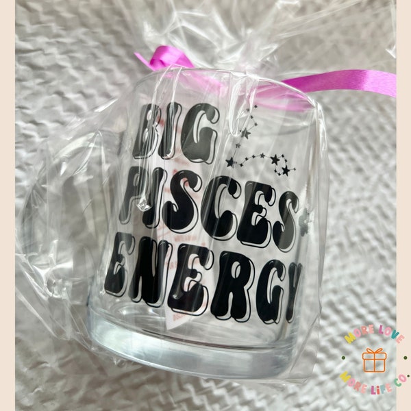 Pisces Gift, Zodiac Birthday Gift, Personalized Zodiac Gift, Big Pisces Energy, Pisces Zodiac Sign, March Gift, February Birthday Gift