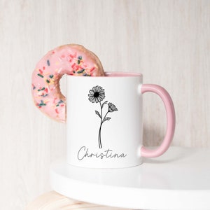 December Birth Flower Gift, Custom Birth Flower Mug, Narcissus Mug, Personalized Birth Flower Gift, Birthday Gift for Best Friend, Holiday bild 5