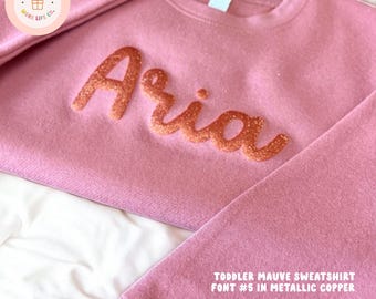 Personalized Toddler Sweatshirt Name Shirt Kids Youth Puff Sweatshirt Girls tshirts Boys Name shirt First Day of School Custom Sweatshirt