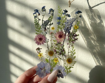 wildflower bookmarks | real dried flowers | bookmark for women | bookmark with tassel | bookmark set | gift idea | custom bookmark