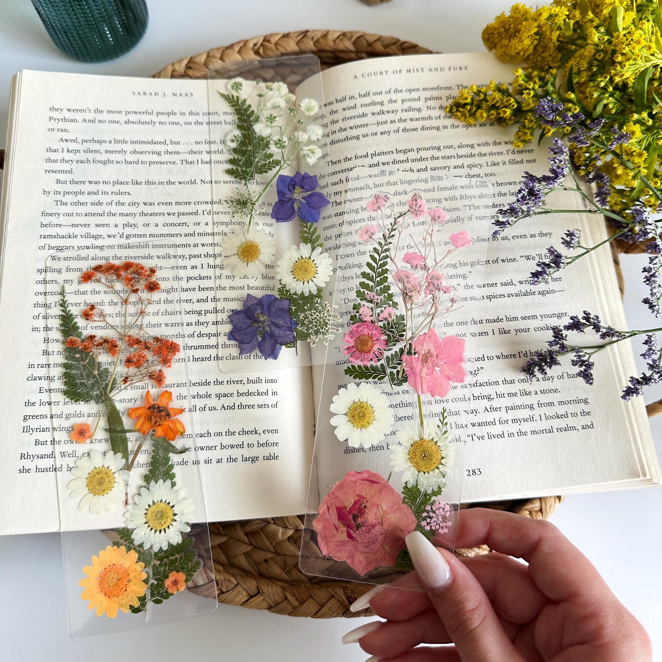 Pressed Flower Bookmarks | Handmade Floral Reading Accessories | Real ...