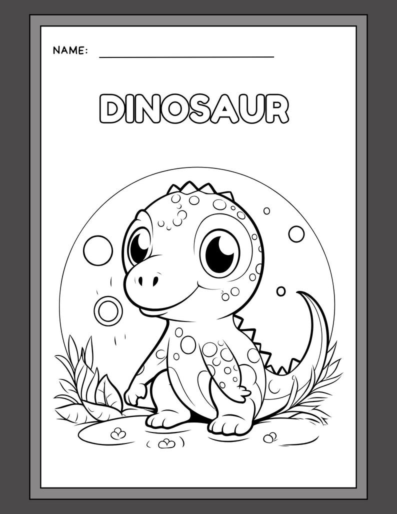 Dinosaur Coloring Book for Kids | Fun & Printable Activity Pages for ...