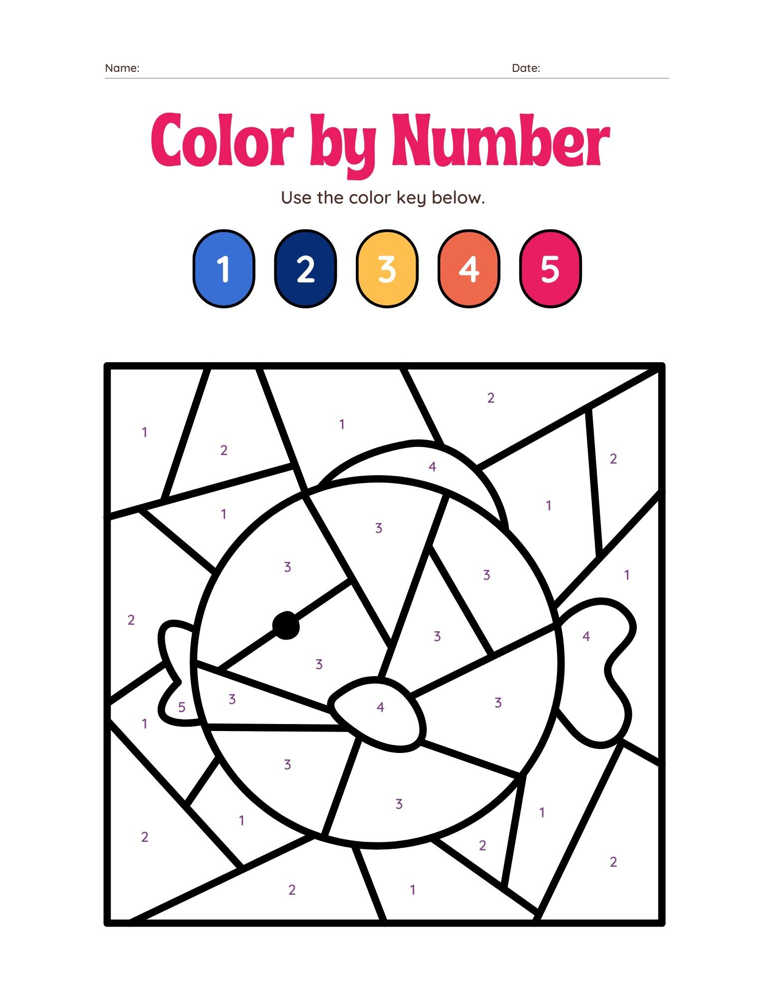 Fun Color by Number for Kids – Easy & Creative Coloring Book for ...