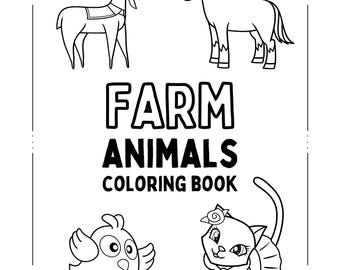 Farm Animal Coloring Book for Kids | Fun & Cute Printable Activity Pages