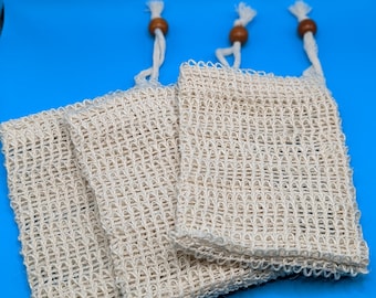 Jute Soap Bags -- Reusable