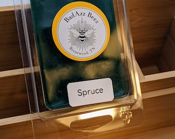 Spruce Scented Wax Melts -- Package of 6. Soy and beeswax.