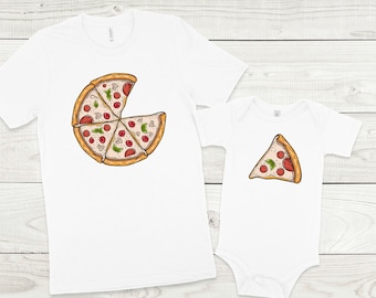 Matching Pizza Shirts, Family Pizza Slice T-Shirts, Father's Day Gift, Mother's Day Gift, Father And Son, Mother And Daughter, Newborn Gift