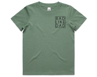 Rad Like Dad T-Shirt Or Bodysuit, Match With Rad Dad T-Shirt, Father's Day T-Shirt, Dad T-Shirt, Father's Day Gift, Men's T-Shirt Gift