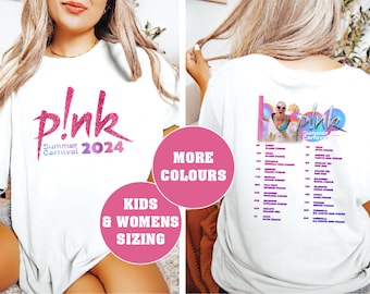 Pink T-Shirt, NEW DATES ADDED Summer Carnival Tour T-Shirt, Pink Australian Tour T-Shirt, Pink Tour Shirt, Pink Tour Tee, Pink Aussie Tour