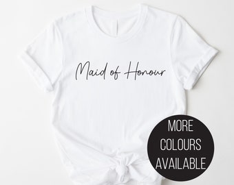 Maid Of Honour T-Shirt, Bride Tribe T-Shirt, Bridesmaid T-Shirt, Bridesmaids T-Shirt, Matching Bridal Party Gifts, Wedding T-Shirts, Hens