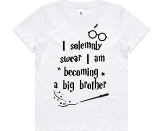 Big Brother T-Shirt, Big Brother Harry Potter T-Shirt, Big Brother T-Shirt, Big Brother TShirt, Pregnancy Announcement T-Shirt, Big Brother