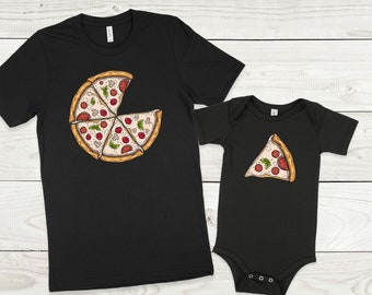 Matching Pizza Shirts, Family Pizza Slice T-Shirts, Father's Day Gift, Mother's Day Gift, Father And Son, Mother And Daughter, Newborn Gift