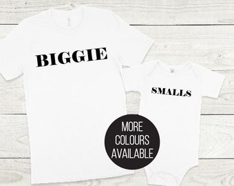 Biggie Smalls Father Son Matching Shirts, Matching Dad And Baby, Matching Dad And Kid, Father's Day Gift, Newborn Gift, New Dad T-Shirt