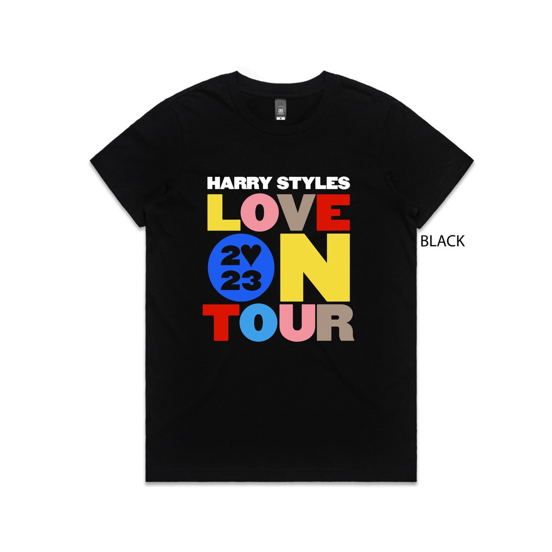Harry Styles T-shirt, Love on Tour 2023 T-shirt BLACK - Etsy