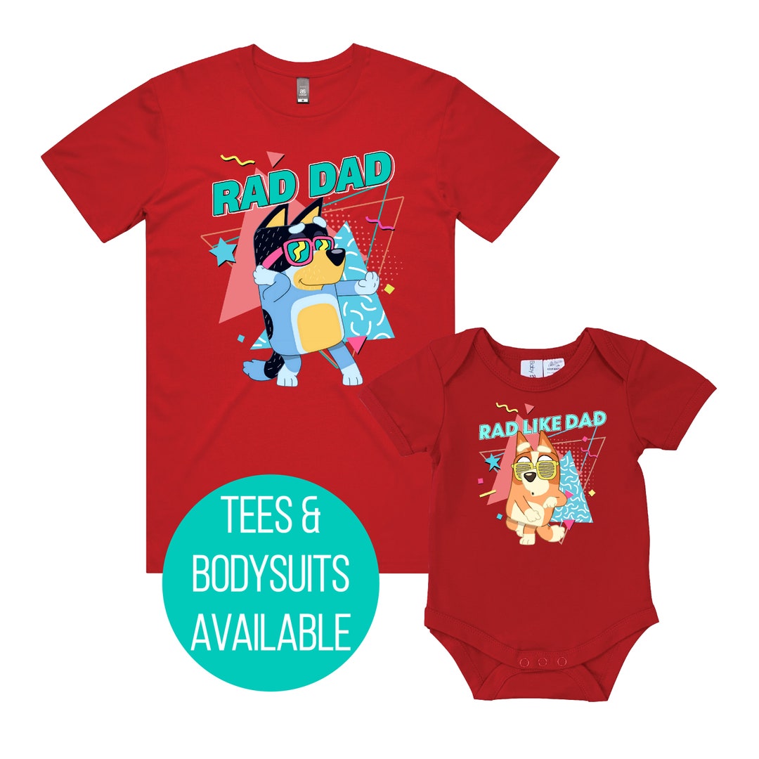 Bluey Father's Day Set Bluey Matching Set Bluey and Etsy