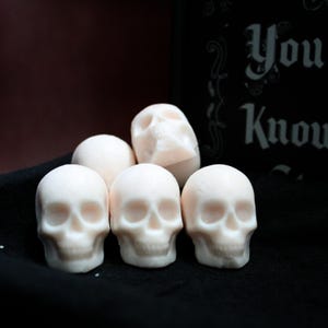 6 Gothic Skull Wachs Melts — Langanhaltende, eindringlich einzigartige Düfte