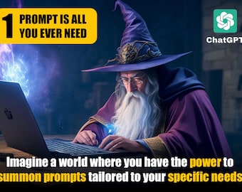 Gerador de prompts para ChatGPT | E-commerce, Etsy e prompts para meio de jornada (PDF/Excel/Word)
