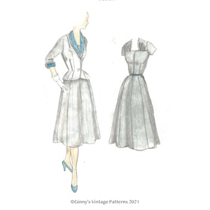 1953 Dress and Fitted Jacket