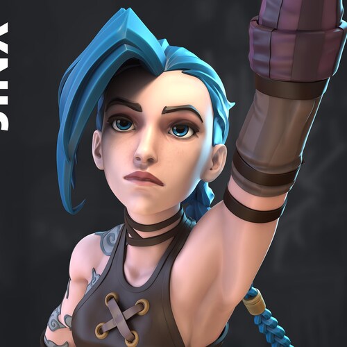 Jinx Arcane LED Neon Sign Cartoon Neon Sign Etsy Finland