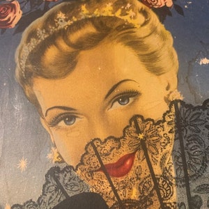 1930s Huntley & Palmers, Ltd., Superior Biscuits, Carnival Assorted, Graphic Metal Tin with Lid, approx. 9 x 8.5 x 4.75 inches