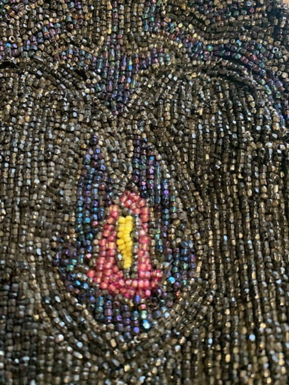 1920s Purse, Glass-Beaded Victorian Purse - image 5