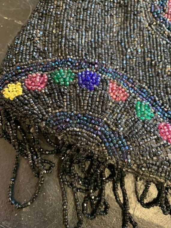 1920s Purse, Glass-Beaded Victorian Purse - image 4