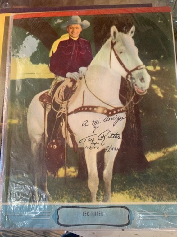 1940s Tex Ritter & White Flash Writing Tablet 10 X 8 Inches - Etsy