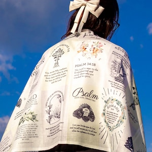 Bible Verse Sympathy Scarf: Christian Grief Gift, Prayer Shawl