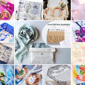 Christian Gift Bible Shawls, Unique Prayer Shawls for Women - Religious Gift Idea - Mother&#39;s Day Christian Gift for Her