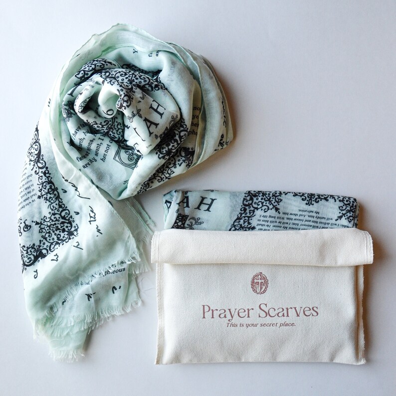 Christian Gift Bible Verse Shawl Prayer Shawl Scarf With Etsy