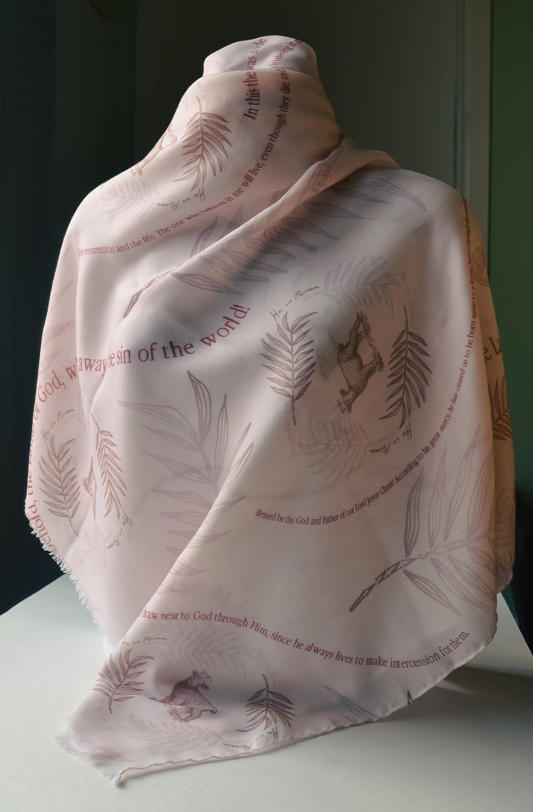 Hosanna Prayer Scarf Christian Shawl Bible Verse Wrap Etsy