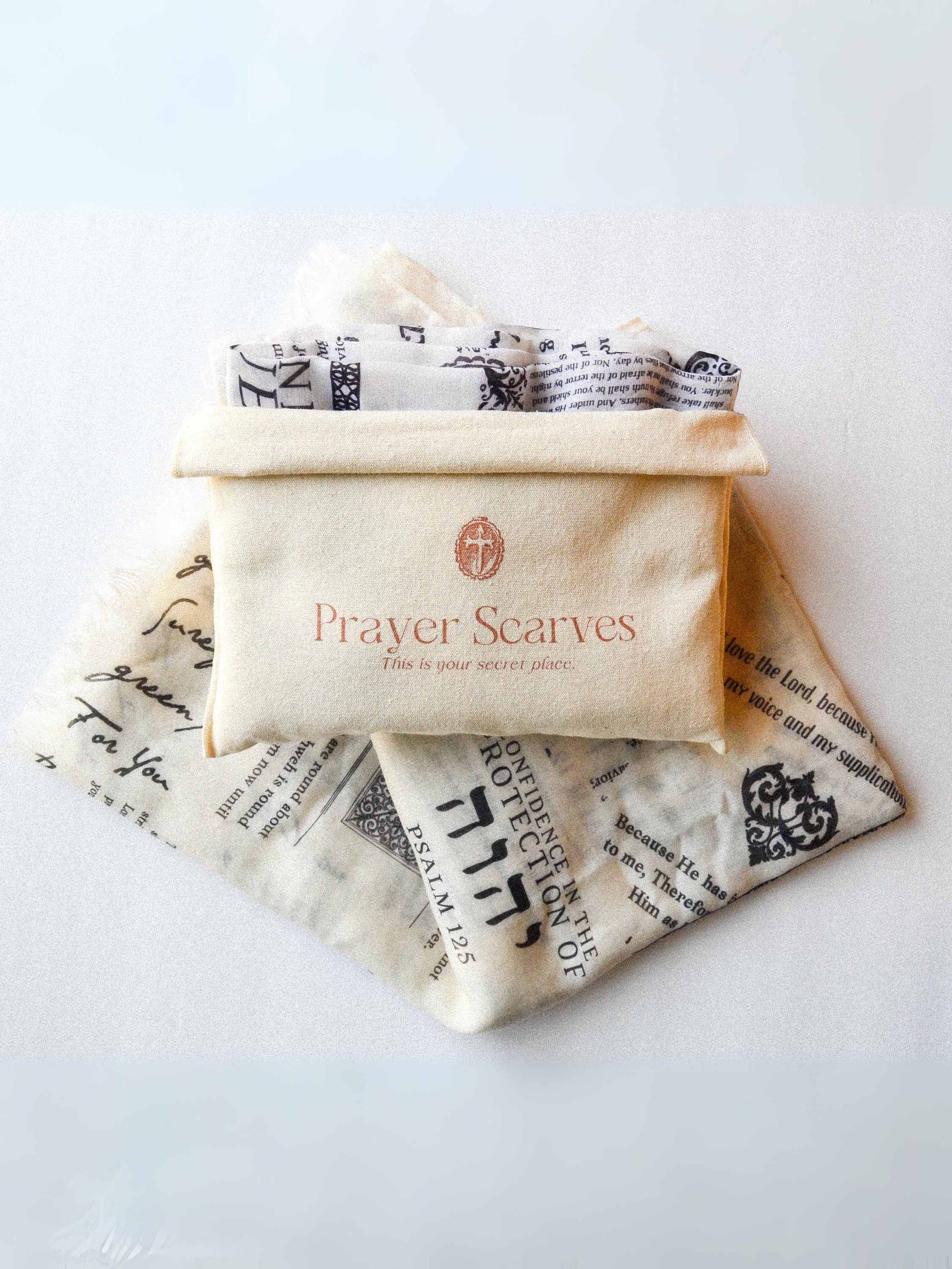 Christian Prayer Shawl, Prayer Scarf With Bible Verses About God's
