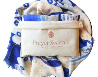 How Great Thou Art Bible Verse Prayer Shawl - Lightweight Scripture Scarf, Christian Gifts for Women