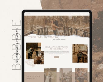 Squarespace 7.1 Website Template: Boho Photography Design