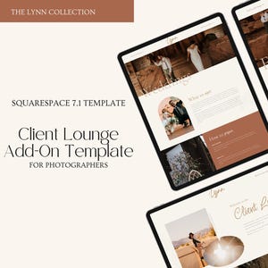 Website Template Squarespace, Squarespace 7.1 Website, Client Lounge, Photography, Videography, Portfolio, Wedding, Romantic, Modern