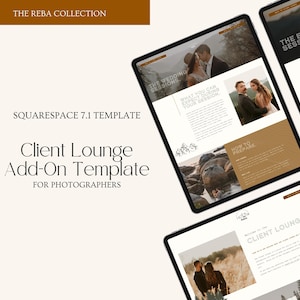 Website Template Squarespace, Squarespace 7.1 Website, Client Lounge, Photography, Videography, Portfolio, Wedding, Bold, Earthy, Boho